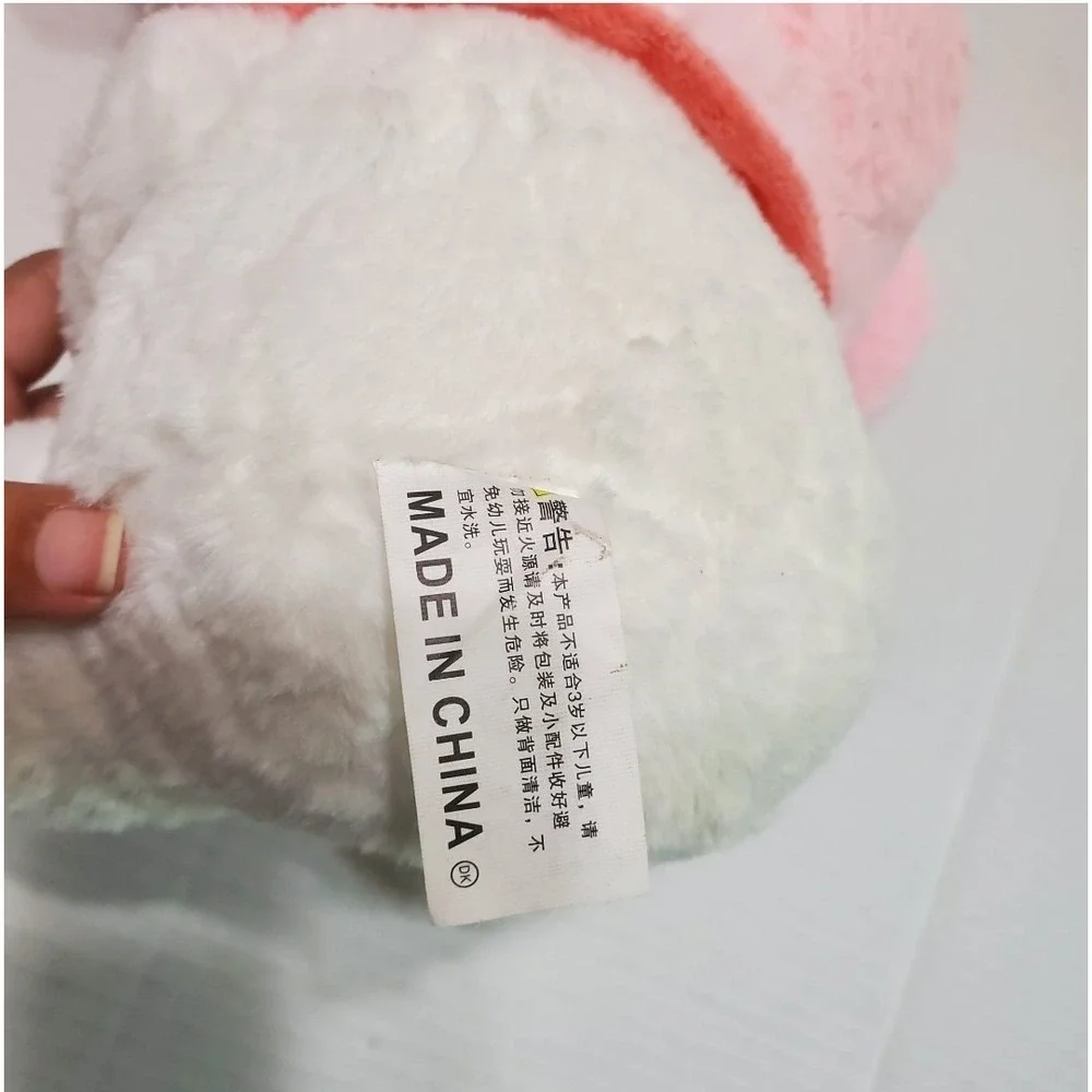 Sanrio‎ My Melody Healing Plush Doll Pink Heart Fluffy Soft Kawaii Stuffed Toy